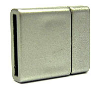Magnetverschluss für 15mm Band Silber matt